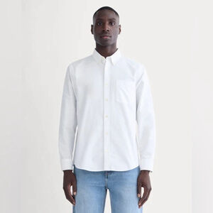 Everlane Sz L The Slim Oxford Men White Classic Button Down Shirt